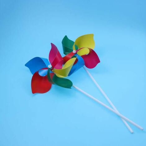 Moulin à vent en plastique à coloré à Enfants Jouets Pour Jouant carillon a vent - carillon eolien decoration du jardin,20 pièces