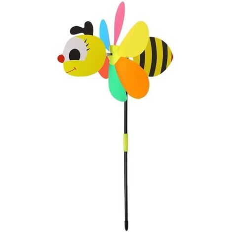 Moulin à vent jouet pour enfants 3D - Abeille - Multicolore