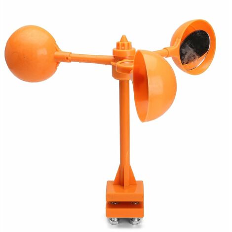 Moulin à vent oiseau effaroucheur angle d'angle outils de vent en plastique orange pour extérieur.