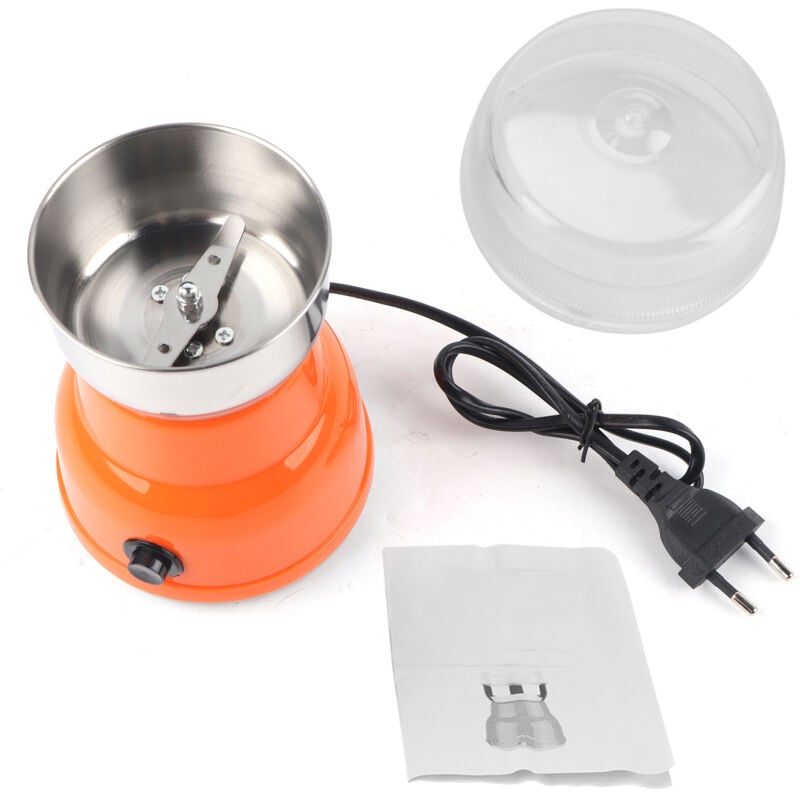 Jeffergarden Moulin à café, Moulin à grains de café électrique Noix de ménage Grains Haricots Herbes Épices Broyage Bureau à Domicile Portable