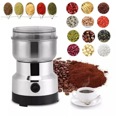 Mophorn Moulin à Soja Machine De Broyage Commerciale 2200W Moulin à Maïs 50 KG/H Acier Inoxydable Pour Poivre Soja Arachide Grains De Maïs Farine De Mouture