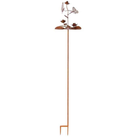 Moulin jardin vol des papillons 30x30x163cm