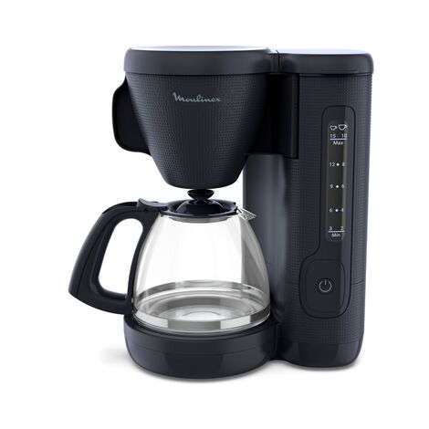Moulinex – Cafetière filtre 15 tasses en verre avec système anti-gouttes – Maintien au chaud 30 min – Réservoir 1,25 L – Puissance 1000 W - FG2M0810