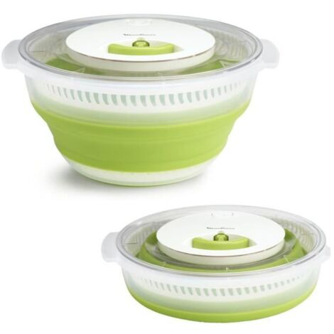Moulinex Centrifuga per insalata retrattile, 4 l, verde