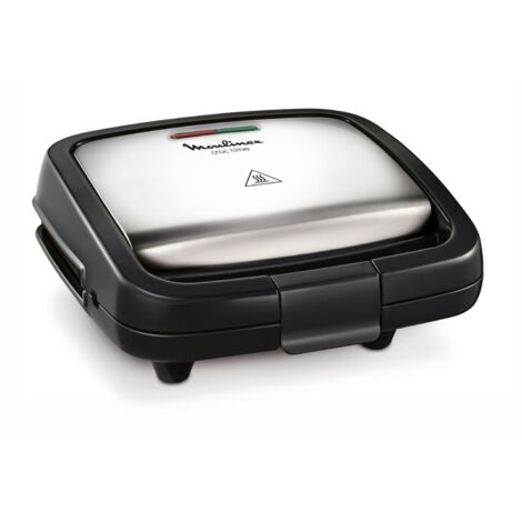 Moulinex Croc Time Sandwich Maker Piastre con Rivestimento Antiaderente