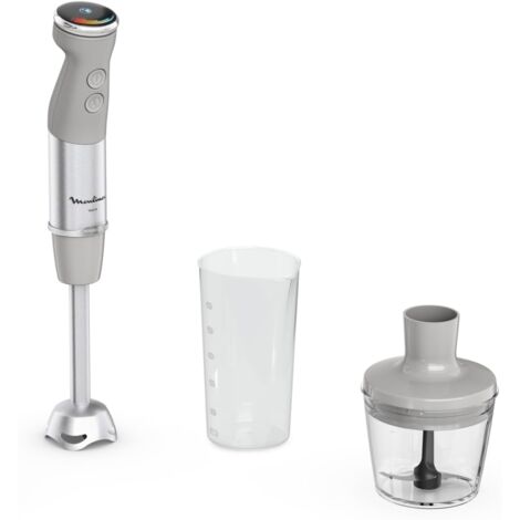 Moulinex DD672B10 frullatore Frullatore ad immersione 1000 W Grigio, Acciaio inox