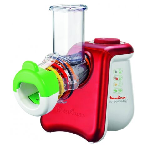 Moulinex DJ8115 Zerkleinerer Fresh Express Max Metallic-Rot / Weiß