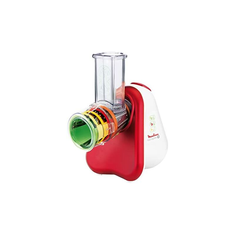 Image of Fresh Express Plus DJ756G15- Grattugia elettrica, 150 w, acciaio inossidabile, rosso e bianco - Moulinex