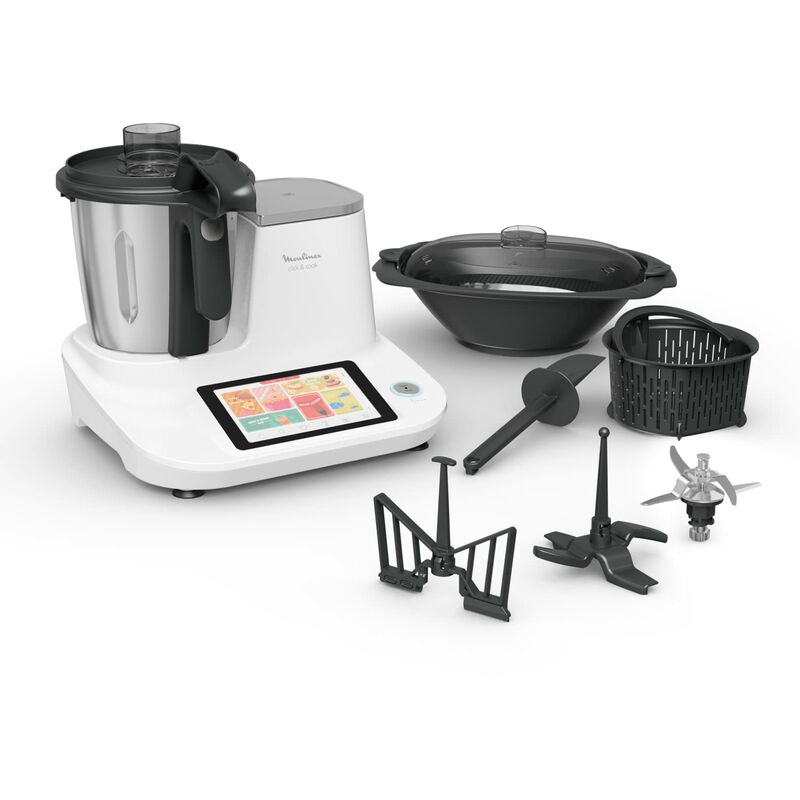 Image of HF506111 Click & Cook Robot da Cucina Multifunzione, 1400 w, 3.6L, da 30 a 120 °c, Schermo Touch, 32 Funzioni, 10 Programmi Automatici, Modalità