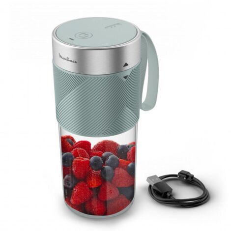 Moulinex LM1C0410 Mini Blender Portable Eucalyptus