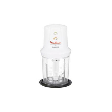 Moulinex – Mini hachoir 0,6 L – 2 vitesses – Lames en acier inoxydable – Moteur silencieux – Design ergonomique avec base antidérapante - DJ305110