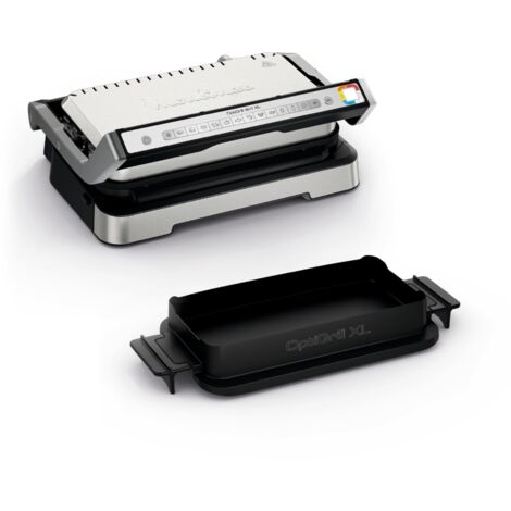 Moulinex Optigrill 4in1 XL, Griglia Elettrica, Barbecue e Forno in Unico Dispositivo, Pasto Completo, Capacità 6-8 Persone, Indicatore di Cottura, 12 Programmi Automatici, Piastre Antiaderenti, GI784D