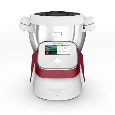 Moulinex Robot da Cucina Multifunzione I-Companion Touch XL, Potenza 1550 W, Capacità 4,5L, Temperatura da 30 a 150 °C, 14 Programmi Automatici e 5 Accessori Dedicati, HF9345