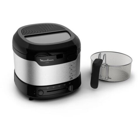 Moulinex Uno AF215D10 - Friteuse - 1.8 litres - noir/inox