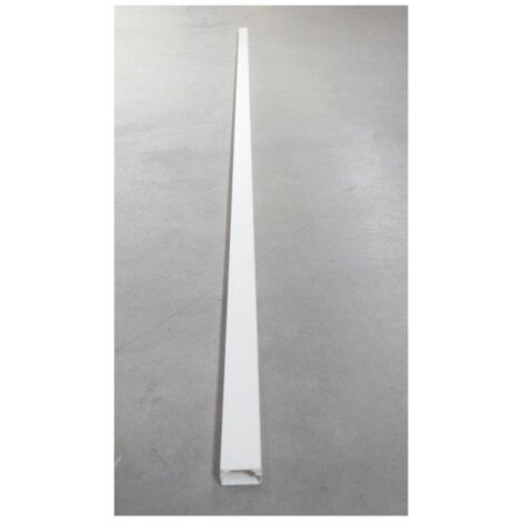 Moulure 16x30mm blanche RAL9010 (vendu au mètre) avec couvercle sans cloison U23X UNEX