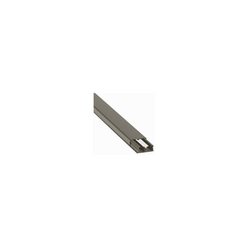 Guide-câbles marron 32x12,5mm grande capacité 2 compartiments longueur 2,1m Legrand 030078