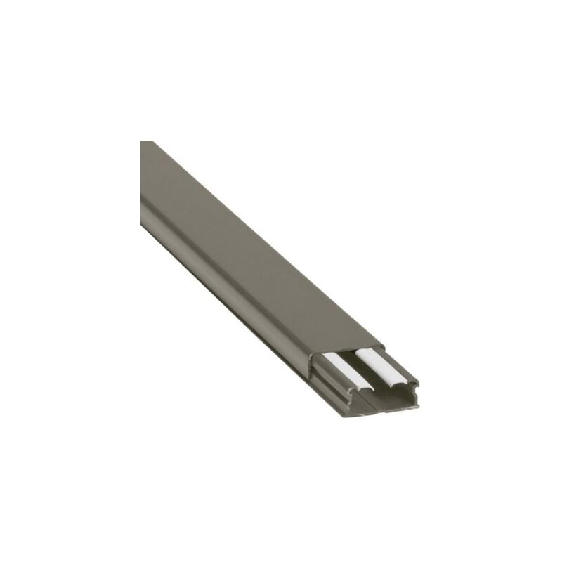 Guide-câbles marron 32x12,5mm grande capacité 1 compartiment longueur 2,1m Legrand 030025