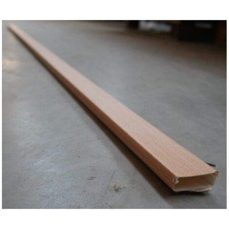 Moulure 40x16mm finition bois hêtre – Couvercle avec fixation adhésive – Vendu au mètre linéaire pour décoration intérieure – Protec