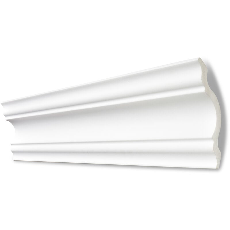 Moulure A110 (Selina) - polystyrène - blanc - 110 x 110 mm - long. 2 m - 5 pces (=10 m) - blanc - Decosa