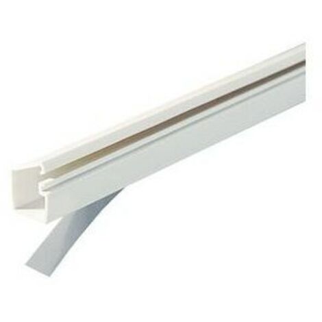 Moulure auto-adhésive avec couvercle à charnière TMR 12x7 1 compart. blanche IBOCCO B00369