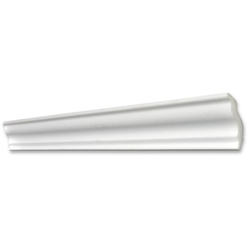 Moulure S50 - polystyrène - blanc - 40 x 45 mm - long. 2 m - 80 pces (=160 m) - Decosa