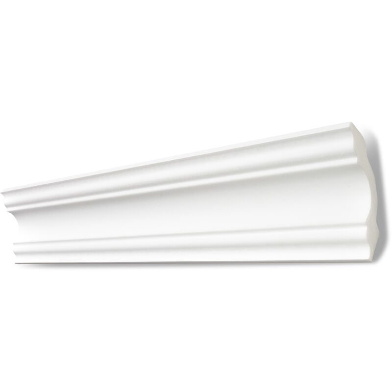 Moulure A80 (Stefanie) - polystyrène - blanc - 80 x 80 mm - long. 2 m - 10 pces (=20 m) - blanc - Decosa
