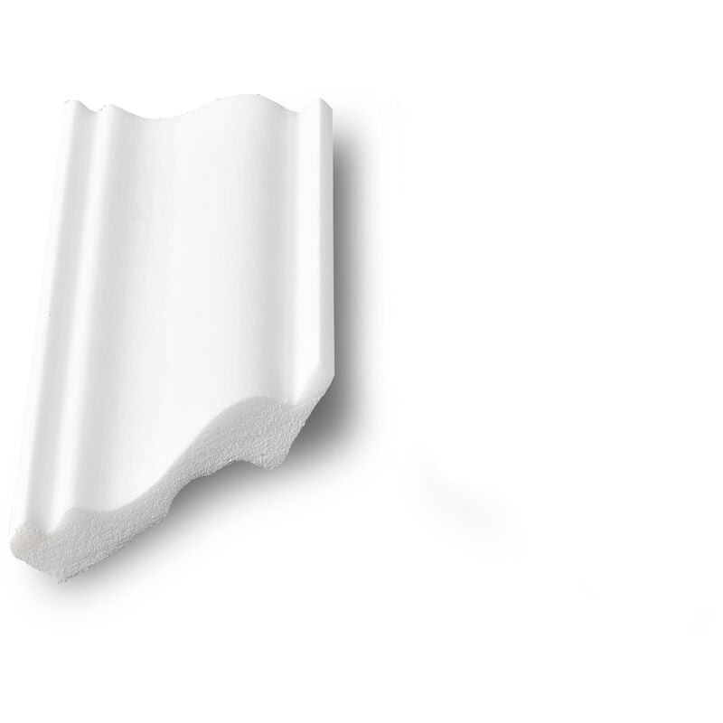 Angle rentrant pour la moulure C80 (Serena) - polystyrène - blanc - 4 angles - pour mur et plafond - Blanc - Decosa