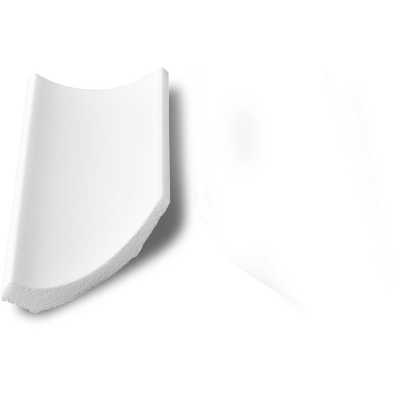 Angle rentrant pour la moulure B10 - polystyrène - blanc - 4 angles pour - pour mur et plafond - Blanc - Decosa