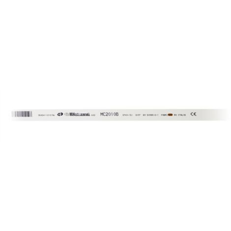 Moulure (blanc 9010) 20x10mm blanc - longueur 2 mètres