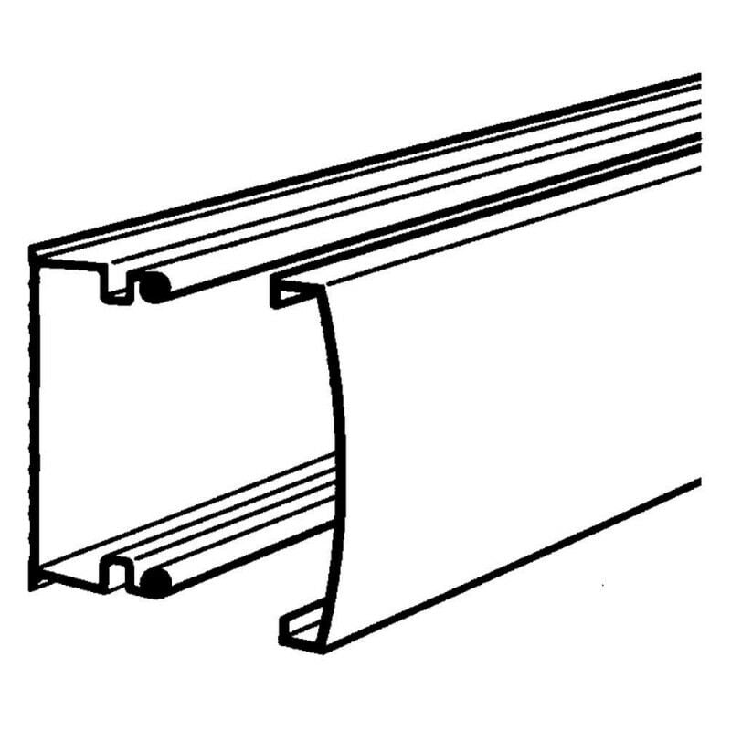 Moulure Keva 1 compartiment 22x12mm avec couvercle blanc Artic (11500)