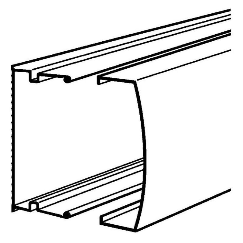 Moulure Keva 1 compartiment 50x20mm avec couvercle blanc Artic (11590)