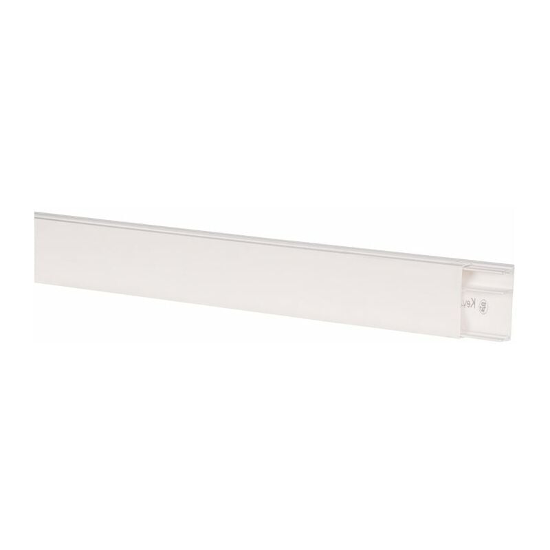 Moulure blanche 2 compartiments - 50 x 20 mm - Avec cloison - Keva Planet Wattohm