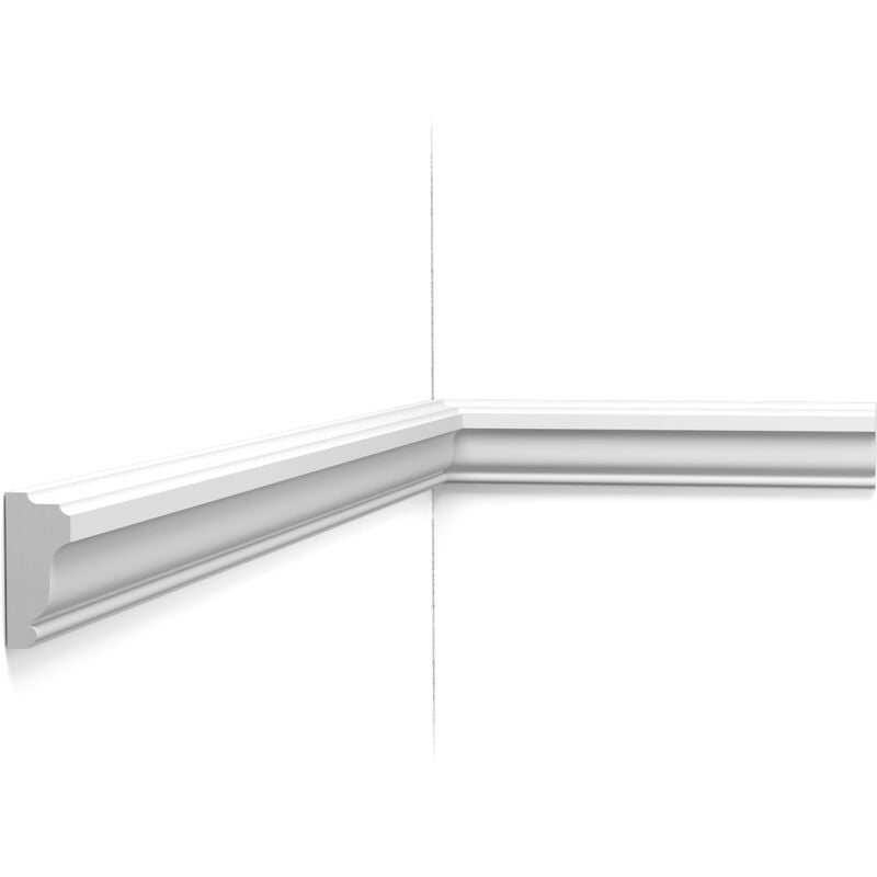 PX117 Cimaise murale Orac Decor - 3,5x1,5x200cm (h x p x l) - moulure décorative polymère Carton 8 pièces