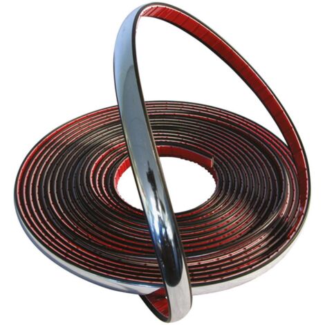 Moulure de decoration chrome 22mm 2m