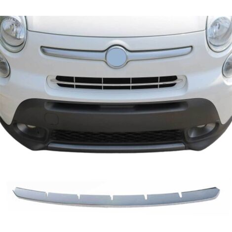 Moulure de Grille de Calandre Compatible avec Fiat 500L 2012 à 2017, Garniture Baguette de Calandre en Acier Inoxydable Argent