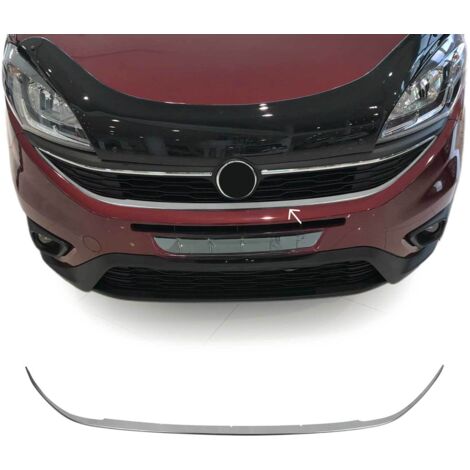Moulure de Grille de Calandre Compatible avec Fiat Doblo 2014 à 2022, Garniture Baguette de Calandre en Acier Inoxydable Argent
