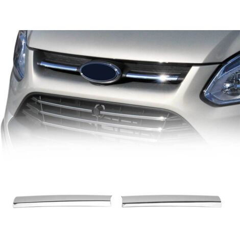 Moulure de Grille de Calandre Compatible avec Ford Transit Custom 2013 à 2017, Garniture Baguette de Calandre en Acier Inoxydable Argent