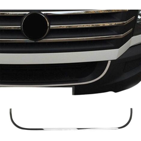 Moulure de Grille de Calandre Compatible avec VW Crafter 2012-2017, Garniture Baguette de Calandre en Acier Inoxydable Argent