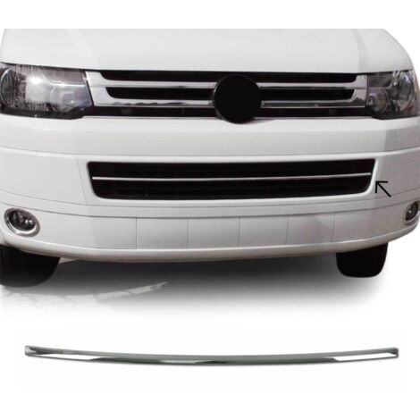 Moulure de Grille de Calandre Compatible avec VW T5 Caravelle 2009-2015, Garniture Baguette de Calandre en Acier Inoxydable Argent