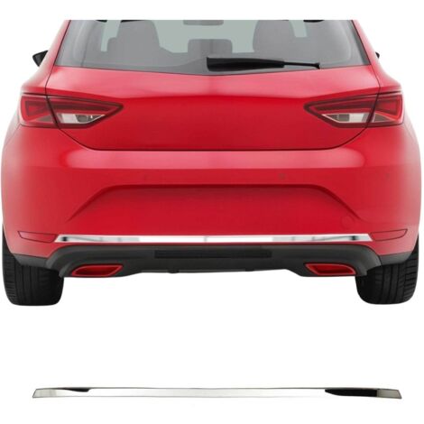 Moulure de Pare-chcos Arrière pour Seat Leon 2012-2019 acier inox