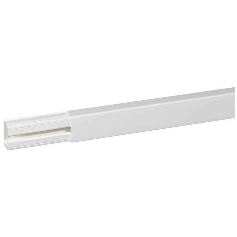 Moulure DLPlus 40x20mm 1 compartiment blanc au mètre (030027)