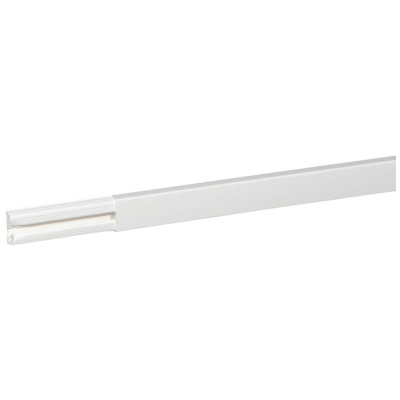 Moulure DLPlus 32x12,5mm 1 compartiment blanc au mètre (030015)