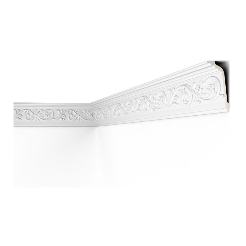 F18 Decoflair Moulure de plafond Polyuréthane 150 x 70 x 2000 - 1 pièce