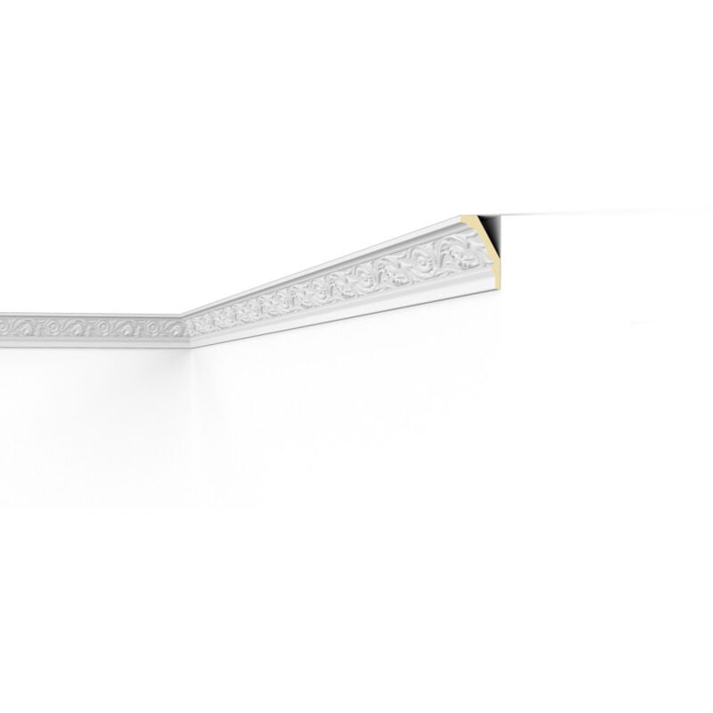 F5 Decoflair Moulure de plafond Polyuréthane 80 x 50 x 2000 - 1 pièce