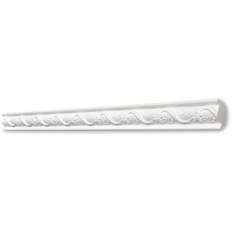 Moulure G22 (Denise) - polystyrène - blanc - 31 x 31 mm - long. 2 m - 30 pces (=60 m) - blanc - Decosa