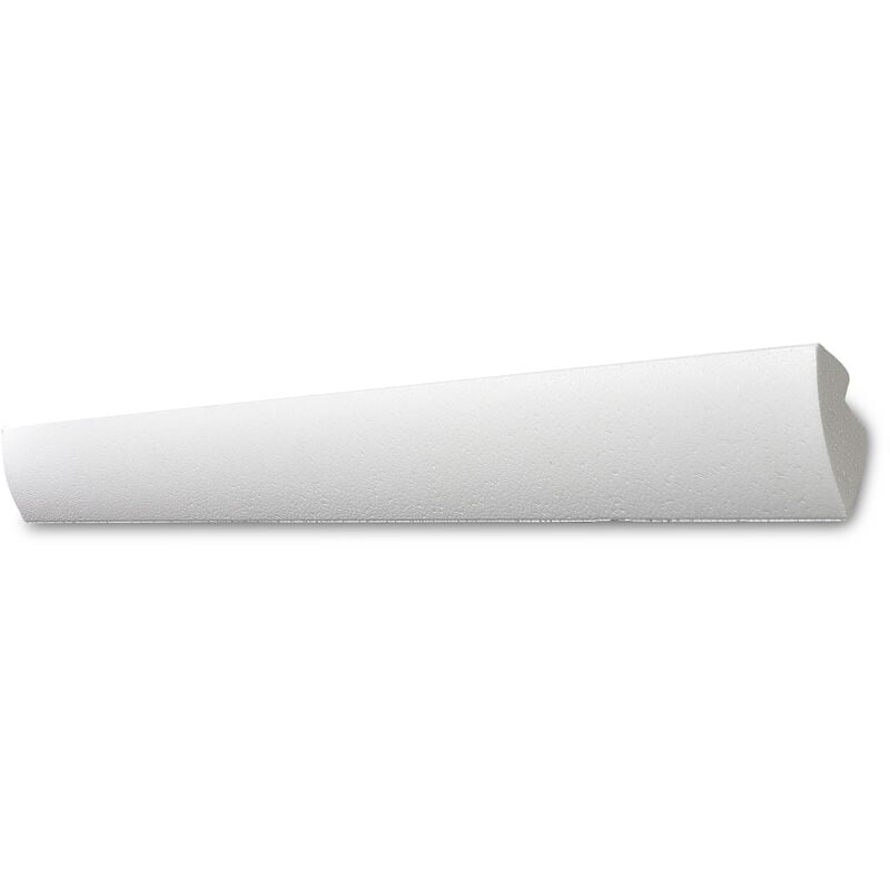DECOSA Moulure pour ruban LED G35 (Karoline) - polystyrène - blanc - 45 x 42 mm - long. 2 m - 30 pces (=60 m)