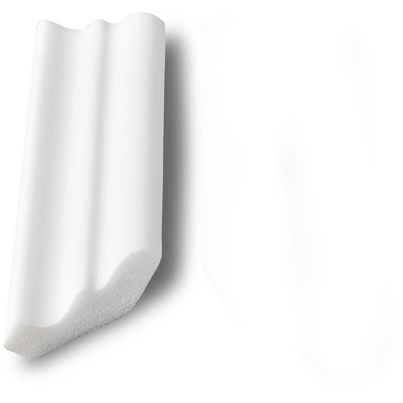 DECOSA Angle rentrant pour la moulure D50 - polystyrène - blanc - 4 angles - Blanc