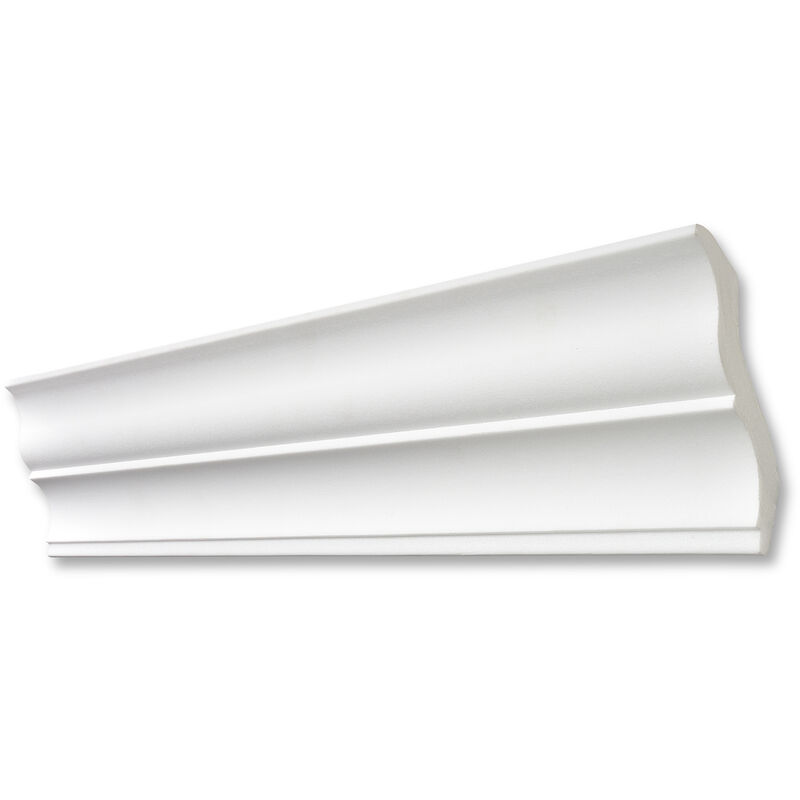 Moulure S110 (Svenja) - polystyrène - blanc - 95 x 95 mm - long. 2 m - 5 pces (=10 m) - blanc - Decosa