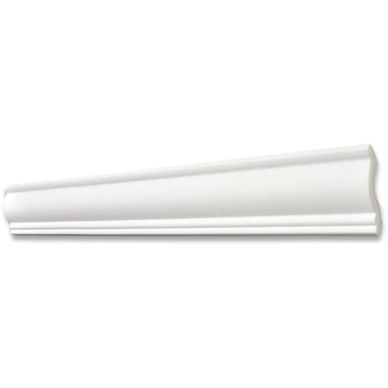 Moulure ST50 (Sabine) - polystyrène - blanc - 45 x 50 mm - long. 2 m - 5 pces (=10 m) - blanc - Decosa
