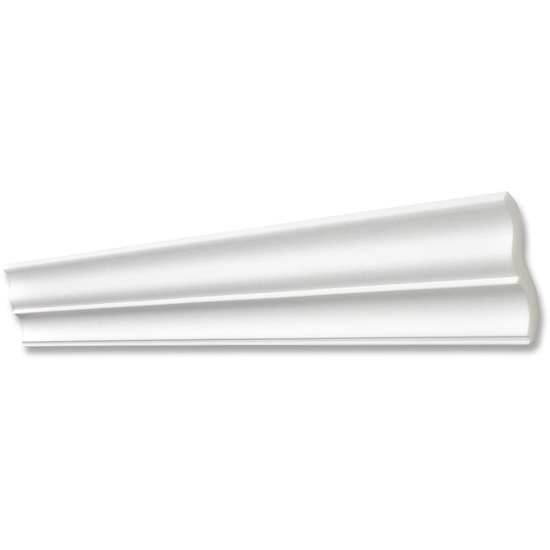 Decosa Moulure ST60 - polystyrène - blanc - 65 x 60 mm - long. 2 m - 5 pces (=10 m) - blanc